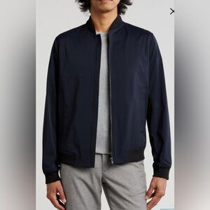 Theory Brenton Bomber Jacket Navy, Size Small, Like New